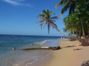 Arrecife beach. Geckoes Lodge, Cocles, Puerto Viejo, Costa Rica